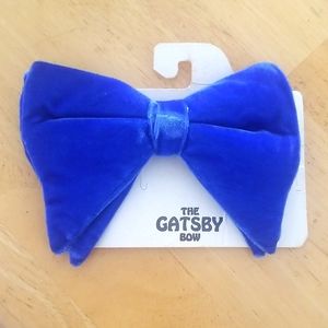 The Gatsby Bow tie - blue clip bowtie